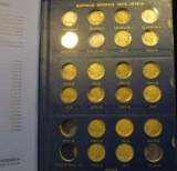 1377 _ 1914-38 Partial set of Buffalo Nickels in a deluxe Whitman Album. A lot of nice coins remain