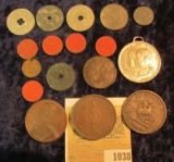1038 _ Small Group of Tax Tokens, and some early Canadian Tokens & Medals.