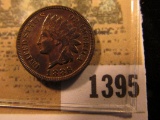 1395 _ 1882 Indian Head Cent, Variety 2, EF.