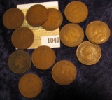 1040 _ (12) Old Canada Large Cents: 1887, 1888, 1910, 11, 12, 14, 16, 18, & (4) 1920.