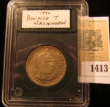 1413 _ 1946 Booker T. Washington Commemorative Half Dollar Toned EF-AU in Holder.