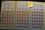 1421 _ 1941-1955D Set Lincoln Cents In Whitman Folder and Empty folder for 1851-1873 3-Cent Silvers.