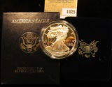 1425 _ 1996P Proof American Eagle Silver Dollar, Original as Issued.