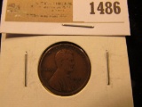 1486 _ 1910 S Lincoln Cent. VG.