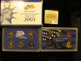 1517 _ 2005 S U.S. Proof Set, Original as issued. A nice attractive set with all coins exhibiting Ca