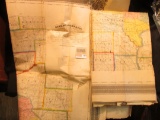 1524 _ A Large 1857 Sectional Map of Iowa Compiled from the Official Surveys of the United States an
