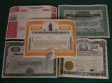 1582 _ (5) Different Stock Certificates: 