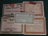 1592 _ (5) Old Stock Certificates dating back to 1951. Includes 