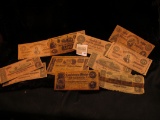 1609 _ An interesting selection of facsimile Confederate States of America Bank notes and advertisin
