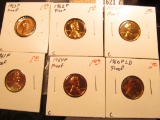 1621 _ 1959P, 60 P Large Date, 61 P, 62 P, 63 P & 64 P U.S. Proof Lincoln Cents.