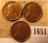 1651 _ 1930 P Brown Uncirculated & (2) 30 D Brown Uncirculated Lincoln Cents.