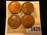 1670 _ 1922 D VF, (2) 23 P EF, & 25 P Brown Unc Lincoln Cents.