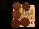 1676 _ (2) 1915 D VF, 15 S Fine, & (2) 16 S EF Lincoln Cents.