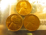 1680 _ 1913D VF, 41 D Unc, & 1941 S Unc Lincoln Cents.