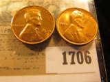 1706 _ Pair of 1936 D Lincoln Cents, Brilliant Red-Brown Uncirculated.
