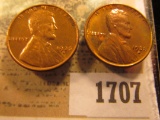 1707 _ Pair of 1935 S Lincoln Cents, Brilliant Red-brown Uncirculated.