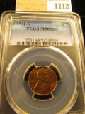 1712 _ 1941 S Lincoln Cent, PCGS slabbed MS65RD