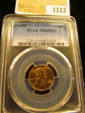 1713 _ 1942 P Lincoln Cent, PCGS slabbed MS65RD