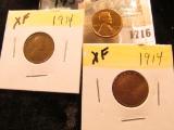 1716 _ (2) 1914 P EF & 38 S Uncirculated Lincoln Cent.