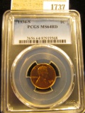 1737 _ 1936 S Lincoln Cent, PCGS slabbed MS64RD