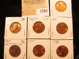 1764 _ 1969 P, D, S, 1981 P, D, 83 P, & D U.S. Lincoln Cents, Unc to Red Gem BU U.S.