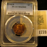1778 _ 1946 D Lincoln Cent, PCGS slabbed MS65RD