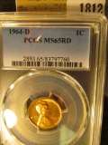 1812 _ 1964 D Lincoln Cent, PCGS slabbed MS65RD.