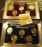1829 _ 2004 Philadelphia & Denver Mint United States Statehood Quarters in special cases each of whi