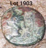 1903 _ Hellenistic Period Greek Portrait Coin. An interesting coin from ca. 400-300 B.C. which depic