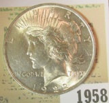 1958 _ 1922 P U.S. Peace Silver Dollar. Gem BU.