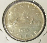 1979 _ 1935 Canada Silver Dollar, Brilliant Uncirculated.