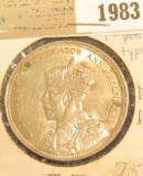 1983 _ 1935 Canada Silver Dollar, Brilliant Uncirculated.