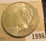 1996 _ 1926 P U.S. Silver Peace Dollar.