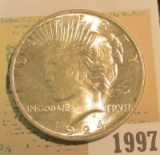 1997 _ 1924 P U.S. Silver Peace Dollar. Gem BU.