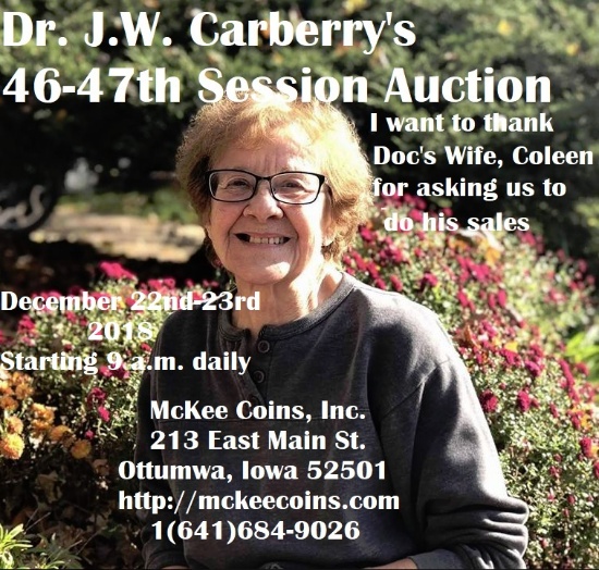 J.W. Carberry Collection 46TH-47TH Live Auction
