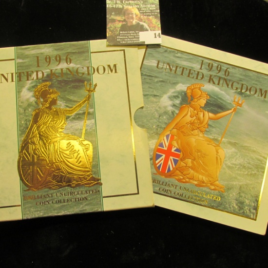1996 United Kingdom Brilliant Uncirculated Coin Collection in original holder as issued.