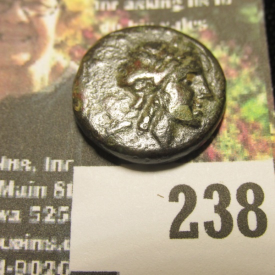 125-115 B.C. Ionia, Smyrna AE Greek Bronze. Laureate head of Apollo, r., Rev.: Horse. AAEE.