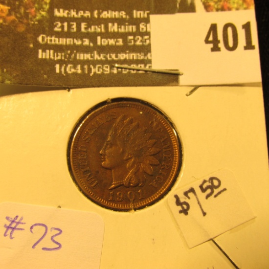 1901 Indian Cent  XF+