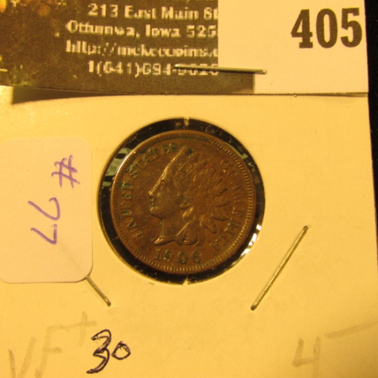 1906 Indian Cent VF+