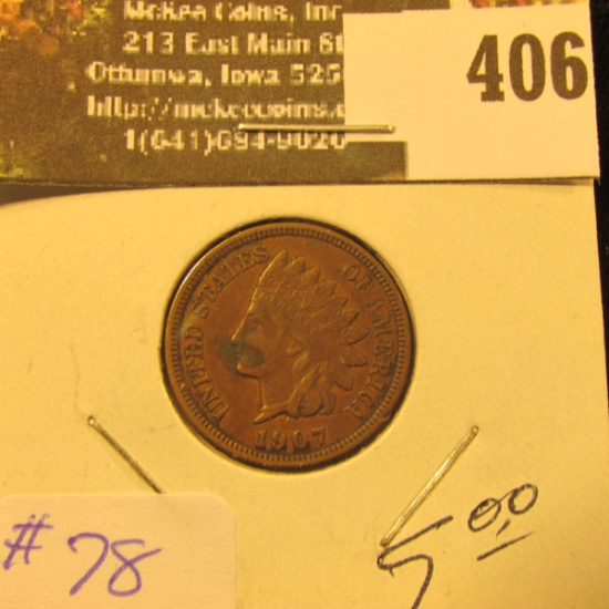 1907 Indian Cent XF