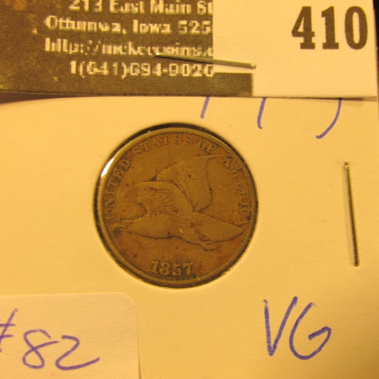 1857 Flying Eagle Cent VG - greysheet bid $28