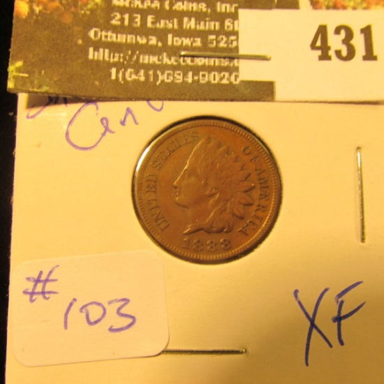 1888 Indian Cent XF - greysheet bid $16