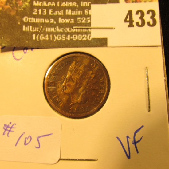 1885 Indian Cent VF - bid is $21 in VF