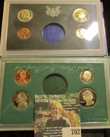 1970 S & 1997 S U.S. Proof Sets, both have had the Halves removed.