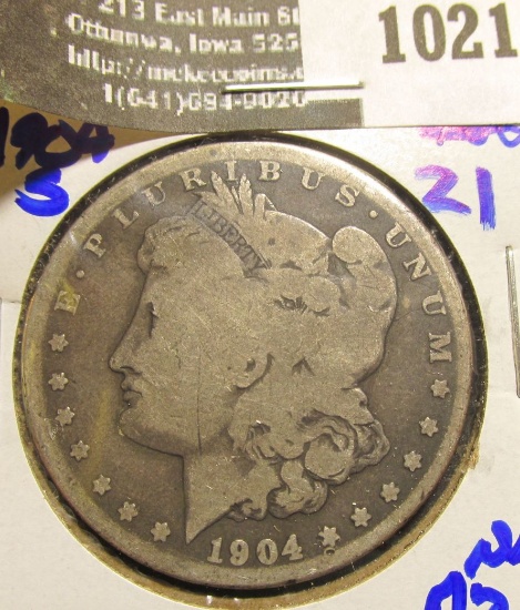 1021 . 1904-S Morgan Silver Dollar