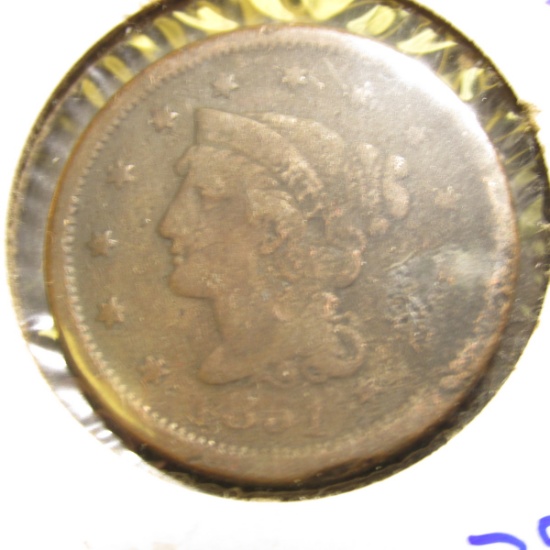 1003 . 1851 Large Cent