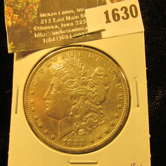 1630 . 1883 O U.S. Silver Morgan Dollar, High grade.