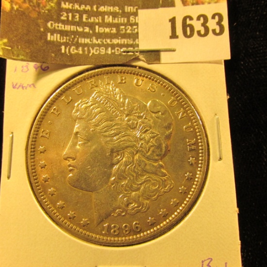 1633 . 1896 P U.S. Silver Morgan Dollar, High grade.