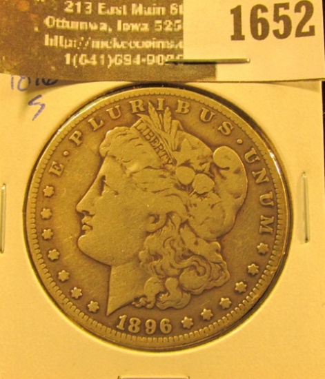 1652 . 1896 S Morgan Silver Dollar.