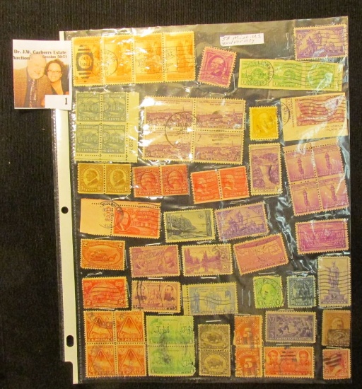 1 _ Packet of 58 U.S. Stamps, includes a good variety.